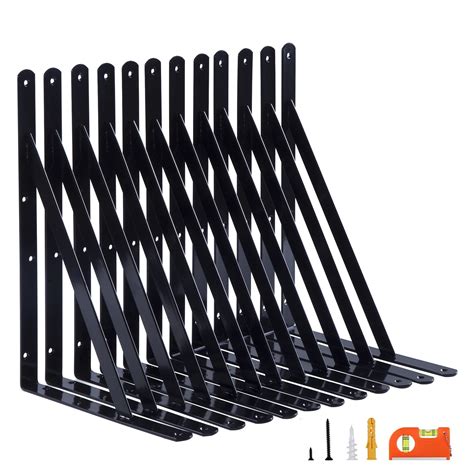 14 inch metal shelf brackets|heavy duty outdoor shelf brackets.